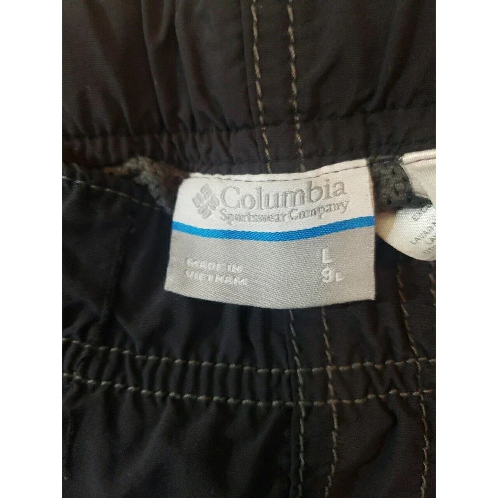 Columbia Mens Swim Trunks Black Size Large Zipper Pockets Lined - Picture 6 of 10